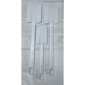 Rubbermaid Commercial Baking/Cooking Rubber Scraper Spatula Set Of 3 New